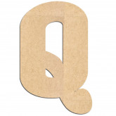 Lettre en bois à décorer Q - Alphabet Coffee