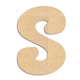 Lettre en bois à décorer S - Alphabet Coffee