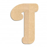 Lettre en bois à décorer T - Alphabet Coffee