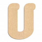 Lettre en bois à décorer U - Alphabet Coffee