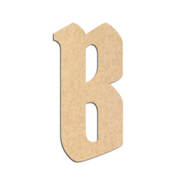 Lettre en bois à décorer B- Alphabet Pirate