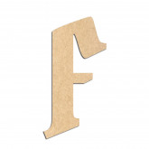 Lettre en bois à décorer F- Alphabet Pirate