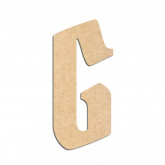 Lettre en bois à décorer G- Alphabet Pirate