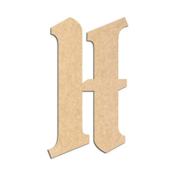 Lettre en bois à décorer H- Alphabet Pirate