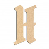 Lettre en bois à décorer H- Alphabet Pirate