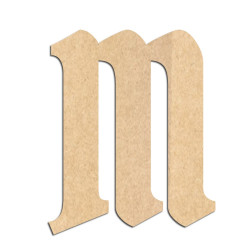 Lettre en bois à décorer M- Alphabet Pirate