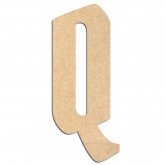 Lettre en bois à décorer Q- Alphabet Pirate