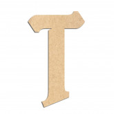 Lettre en bois à décorer T- Alphabet Pirate