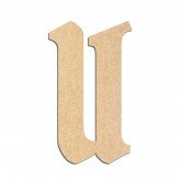 Lettre en bois à décorer U- Alphabet Pirate