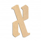 Lettre en bois à décorer X- Alphabet Pirate