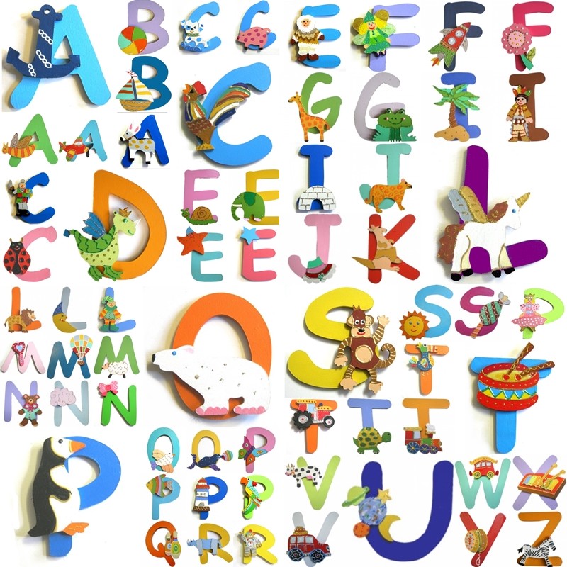 Alphabet éducatif en bois