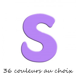 Lettre en bois peinte S
