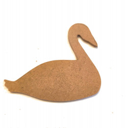 Cygne forme en bois à peindre