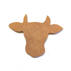 Tête de vache forme en bois à peindre