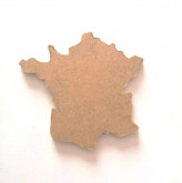 Carte de France forme en bois à peindre