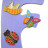 Plaque de porte papillon et coccinelle