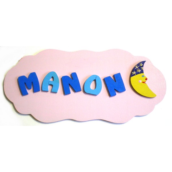 Plaque Autocollante "DORMIR" Argentée Pour Porte - Décoration Chambre Bébé Moderne