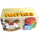 Tirelire en bois jouets