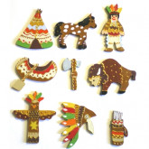 Motifs en bois indien